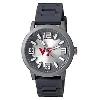 Men's Black Virginia Tech Hokies Enigma Silicone Strap Watch