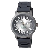 Men's Black William & Mary Tribe Enigma Silicone Strap Watch