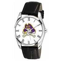 Men's Black ECU Pirates Berkeley Leather Watch