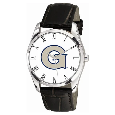Men's Black Georgetown Hoyas Berkeley Leather Watch