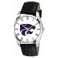 Men's Black Kansas State Wildcats Berkeley Leather Watch