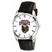Men's Black Montana Grizzlies Berkeley Leather Watch