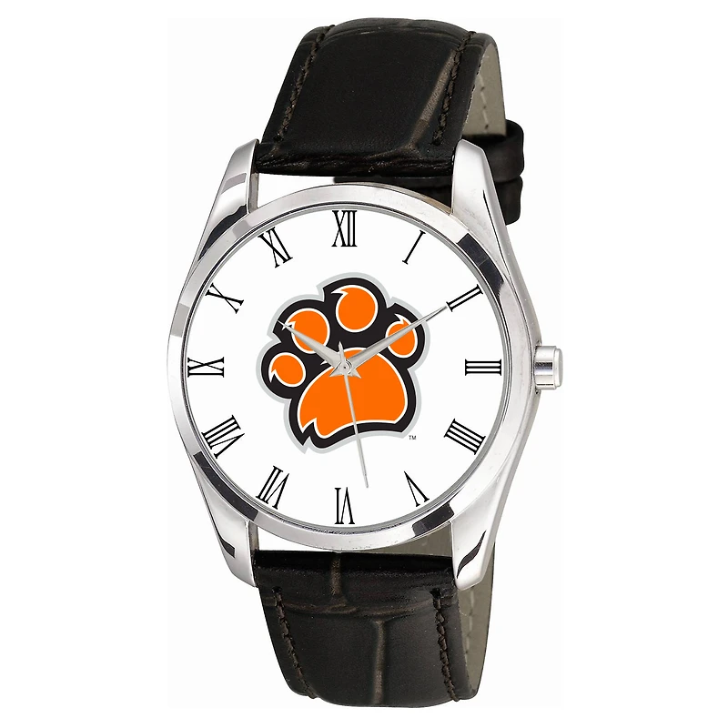 Men's Black Rochester Institute of Technology Tigers Berkeley Leather Watch