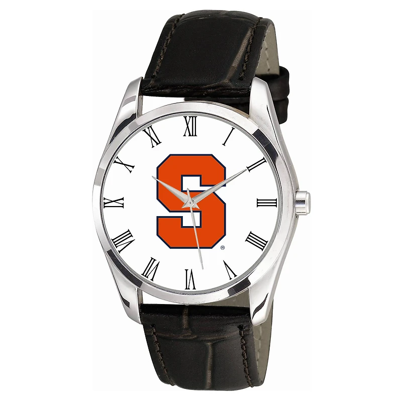 Men's Black Syracuse Orange Berkeley Leather Watch