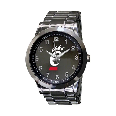 Men's Gunmetal Cincinnati Bearcats Integris Stainless Steel Watch