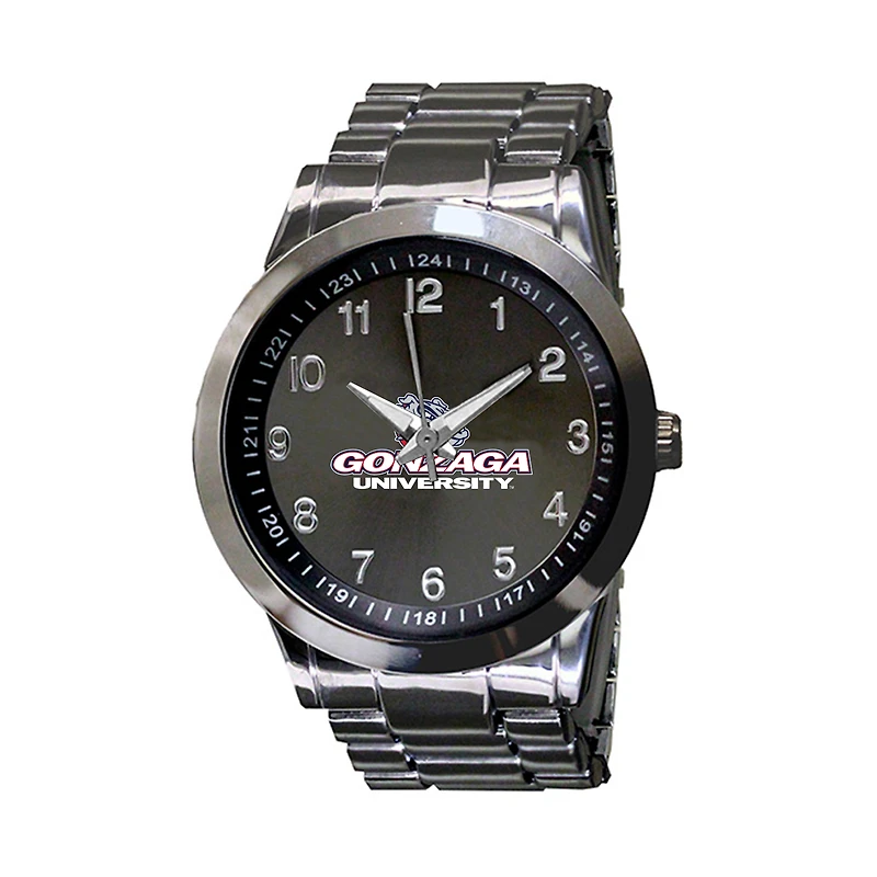 Men's Gunmetal Gonzaga Bulldogs Integris Stainless Steel Watch