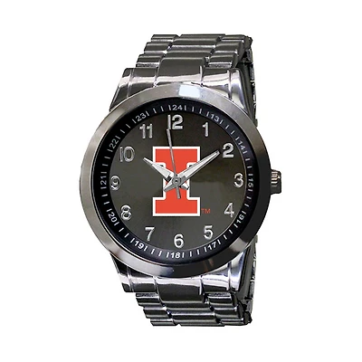 Men's Gunmetal Illinois Fighting Illini Integris Stainless Steel Watch