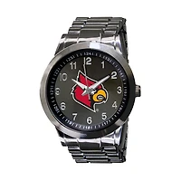 Men's Gunmetal Louisville Cardinals Integris Stainless Steel Watch