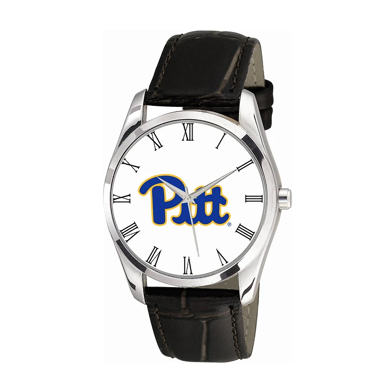 Women's Black Pittsburgh at Bradford Panthers Berkeley Leather Watch