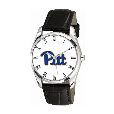 Women's Black Pittsburgh at Bradford Panthers Berkeley Leather Watch