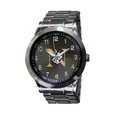 Men's Gunmetal Northeastern Huskies Integris Stainless Steel Watch