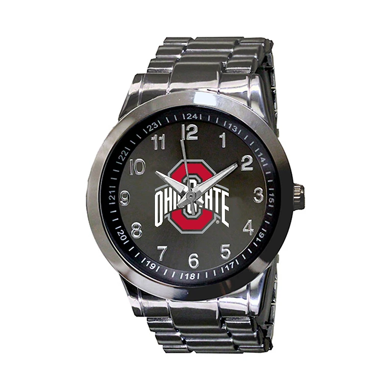 Men's Gunmetal Ohio State Buckeyes Integris Stainless Steel Watch