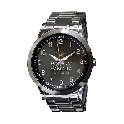 Men's Gunmetal William & Mary Tribe Integris Stainless Steel Watch