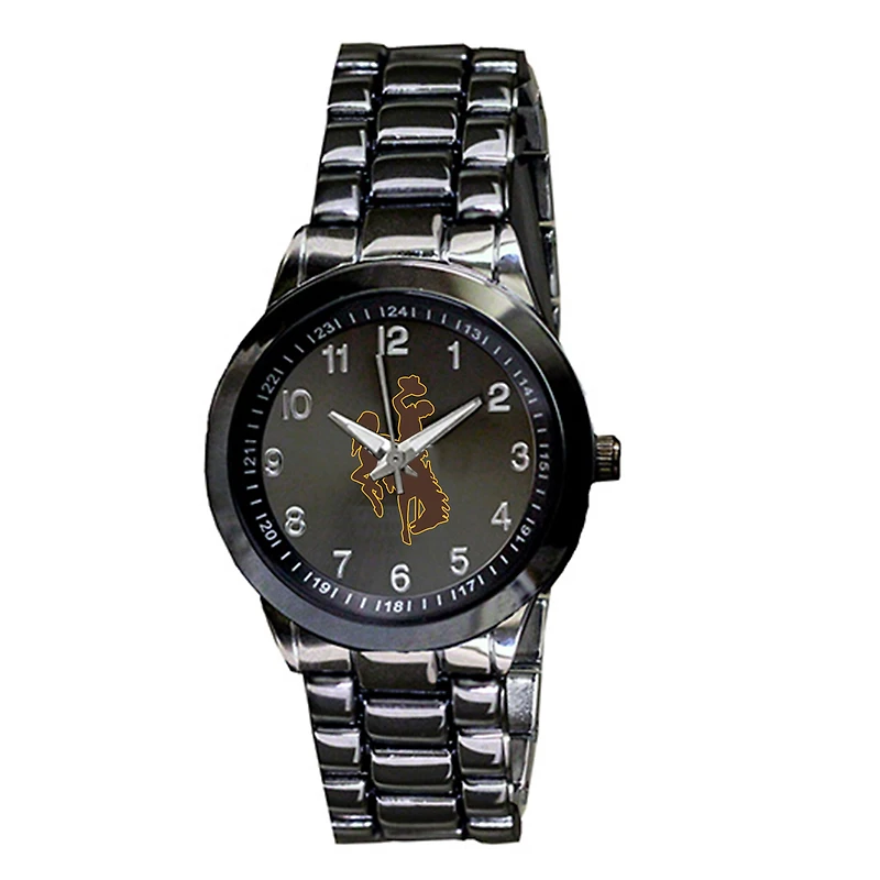 Men's Gunmetal Wyoming Cowboys Integris Stainless Steel Watch