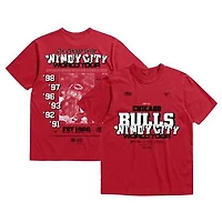 Unisex Bleacher Report x Mitchell & Ness Red Chicago Bulls World Tour T-Shirt