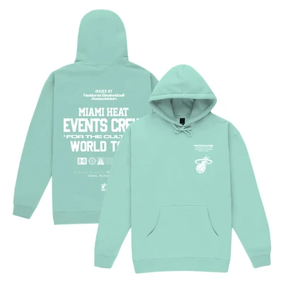 Unisex Bleacher Report x Mitchell & Ness Mint Miami Heat Backstage Crew Pullover Hoodie