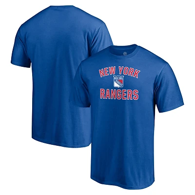 Men's  Royal New York Rangers Victory Arch T-Shirt