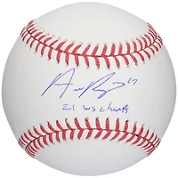 Austin Riley Atlanta Braves Autographed Baseball with "21 WS Champs" Inscription