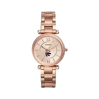 Women's Fossil  Gold Kansas State Wildcats Carlie Rose Stainless Steel Watch