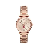 Women's Fossil  Gold USC Trojans Carlie Rose Stainless Steel Watch