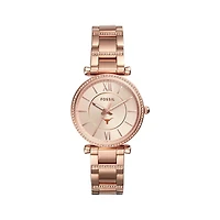 Women's Fossil  Gold Texas Longhorns Carlie Rose Stainless Steel Watch