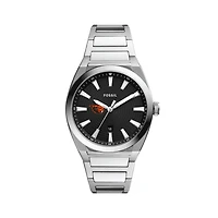 Men's Fossil  Black Oregon State Beavers Everett Stainless Steel Watch