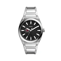 Men's Fossil  Black South Carolina Gamecocks Everett Stainless Steel Watch