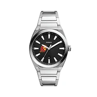 Men's Fossil  Black USC Trojans Everett Stainless Steel Watch