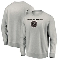 Men's Heather Gray Inter Miami CF Team Arch Pullover Sweatshirt