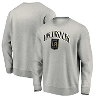Men's Heather Gray LAFC Team Arch Pullover Sweatshirt