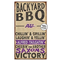 Alfred University Saxons 11" x 20" Indoor/Outdoor BBQ Sign