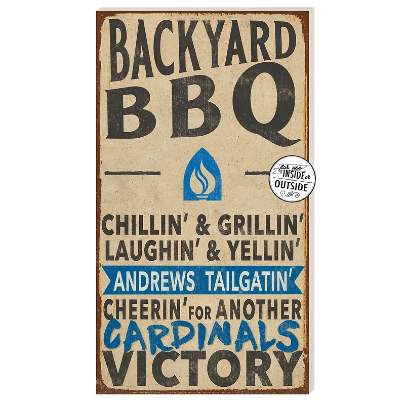Andrews University Cardinals 11" x 20" Indoor/Outdoor BBQ Sign