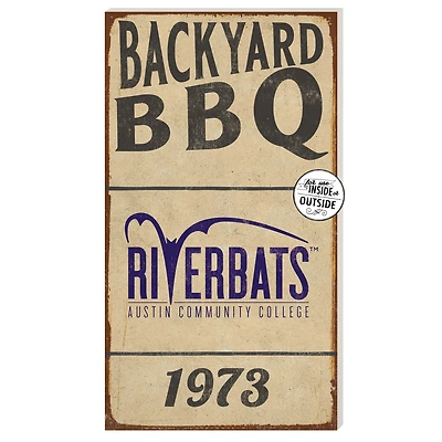 Austin Community College 11" x 20" Indoor/Outdoor BBQ Sign