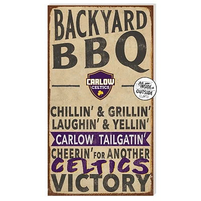 Carlow University Celtics 11" x 20" Indoor/Outdoor BBQ Sign
