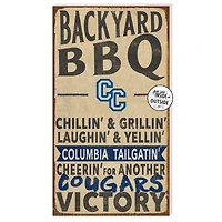 Columbia College of Missouri Cougars 11" x 20" Indoor/Outdoor BBQ Sign