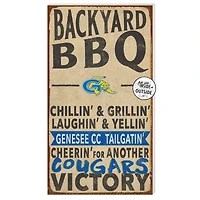 SUNY Genesee Community College 11" x 20" Indoor/Outdoor BBQ Sign