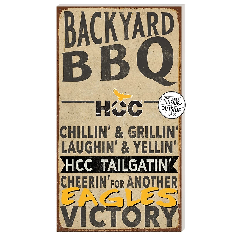 Houston Community College 11" x 20" Indoor/Outdoor BBQ Sign