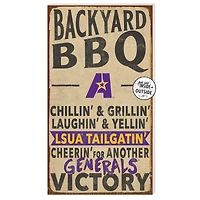 LSUA Generals 11" x 20" Indoor/Outdoor BBQ Sign