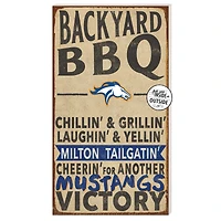 Milton Academy Mustangs 11" x 20" Indoor/Outdoor BBQ Sign