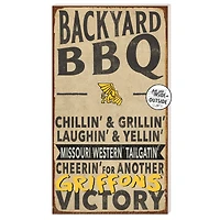 Missouri Western State Griffons 11" x 20" Indoor/Outdoor BBQ Sign