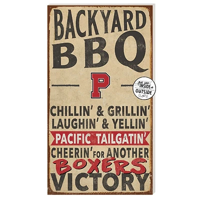 Pacific Boxers 11" x 20" Indoor/Outdoor BBQ Sign