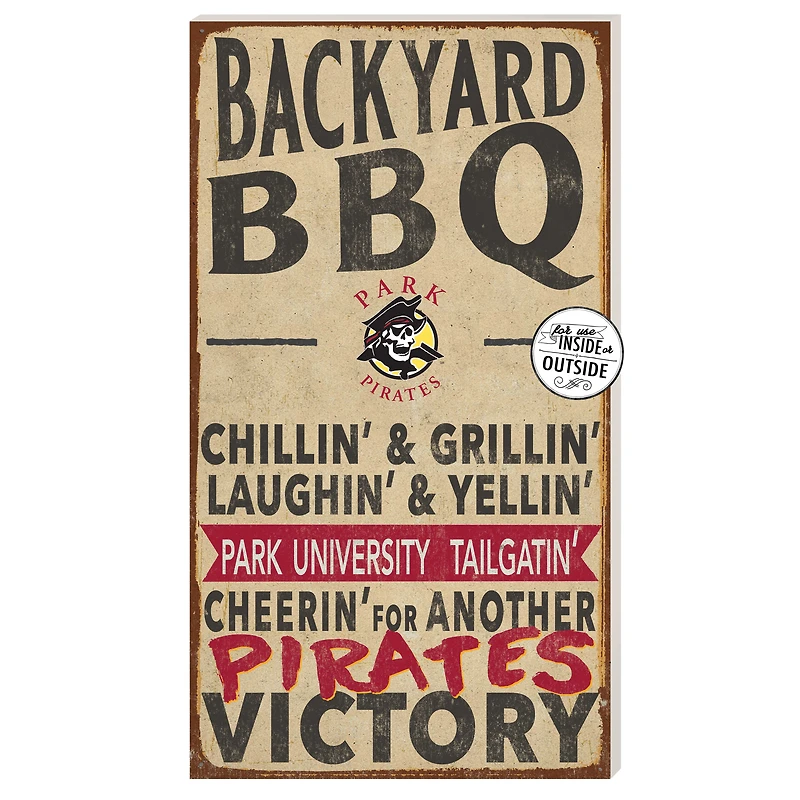 Park Pirates 11" x 20" Indoor/Outdoor BBQ Sign