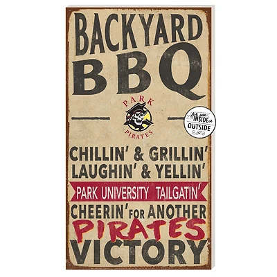 Park Pirates 11" x 20" Indoor/Outdoor BBQ Sign