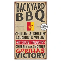 Pittsburg State Gorillas 11" x 20" Indoor/Outdoor BBQ Sign