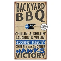 Rockhurst Hawks 11" x 20" Indoor/Outdoor BBQ Sign