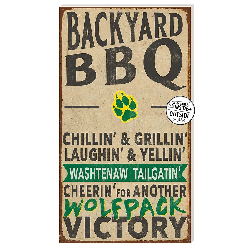 Washtenaw Community College 11" x 20" Indoor/Outdoor BBQ Sign
