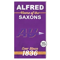 Alfred University Saxons 11" x 20" Indoor/Outdoor Home Of The Sign