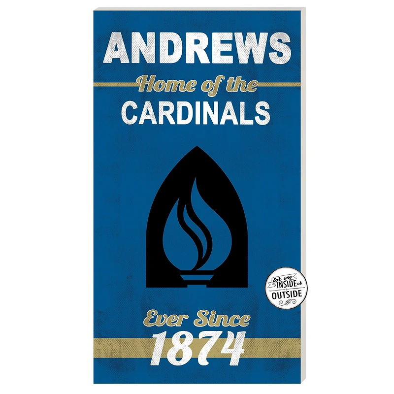 Andrews University Cardinals 11" x 20" Indoor/Outdoor Home Of The Sign