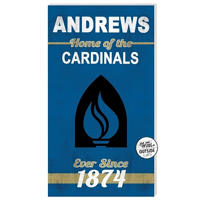 Andrews University Cardinals 11" x 20" Indoor/Outdoor Home Of The Sign