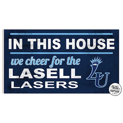 Lasell Lasers 11" x 20" Indoor/Outdoor In This House Sign